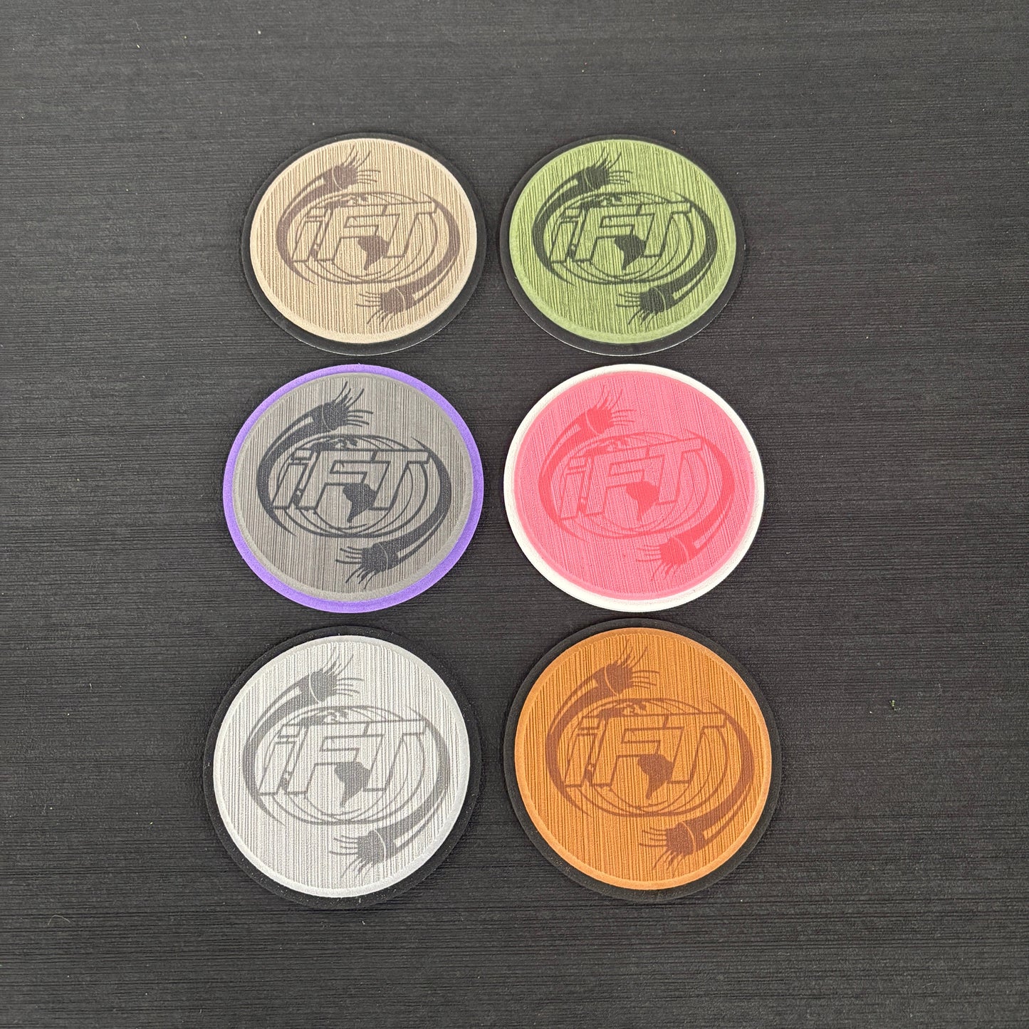 4" COASTERS - Custom EVA Foam Coasters - Multiple Colors!