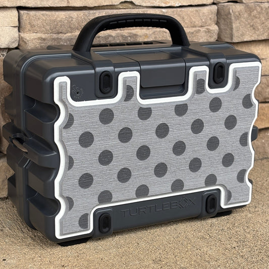 "Polka Dots Lasered" - Custom Speaker Shell for Turtlebox or Ecoxgear Defender