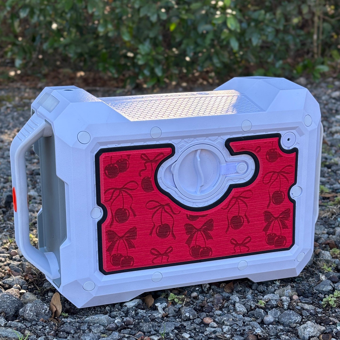 "Cherries and Bows" - Custom Speaker Shell for Turtlebox or Ecoxgear Defender