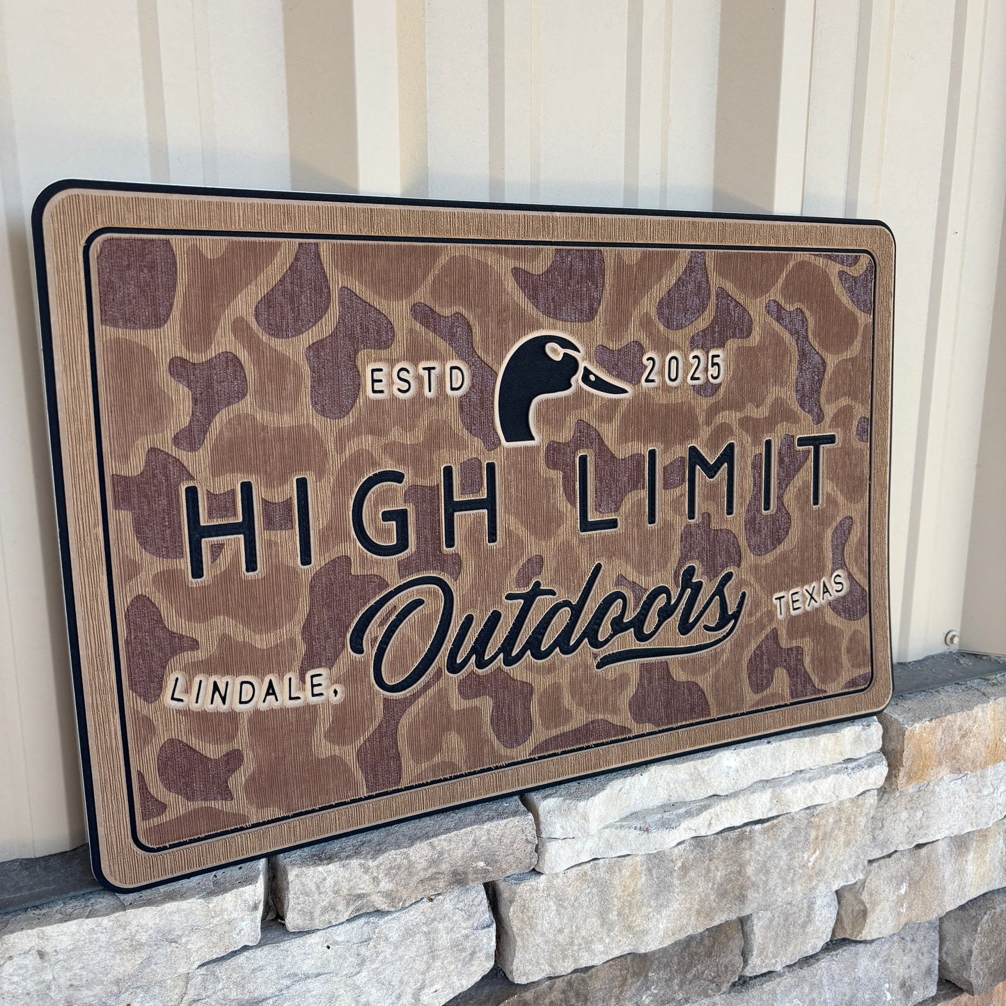 "JETT'S CAMO" - Custom Cooler Topper with YOUR NAME OR LOGO