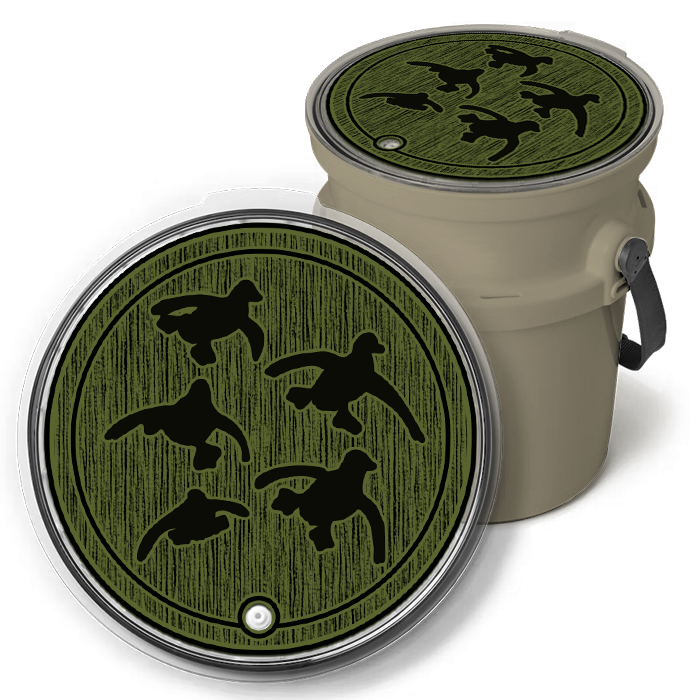 "Cupped Ducks" - Custom YETI®  Loadout Bucket Lid Foam Topper