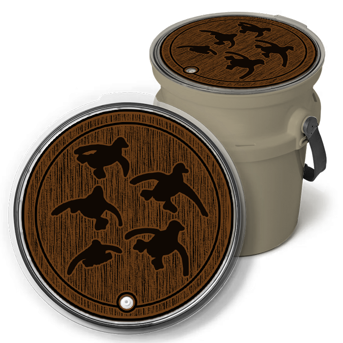 "Cupped Ducks" - Custom YETI®  Loadout Bucket Lid Foam Topper