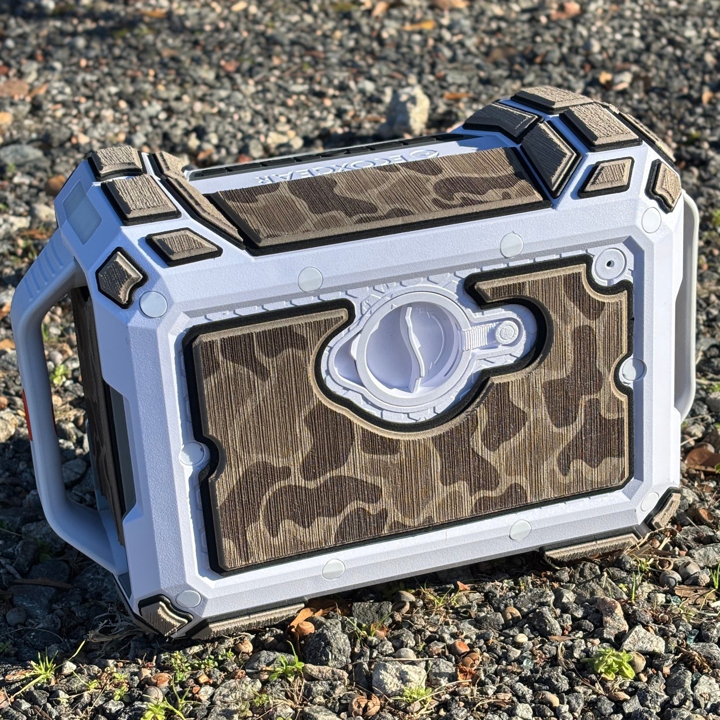 "Jett's Camo" - Custom EVA Foam Routed Speaker Shell for Ecoxgear Defender