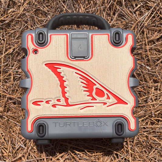 "Red Fish Tail" - Custom Speaker Shell for Turtlebox or Ecoxgear Defender