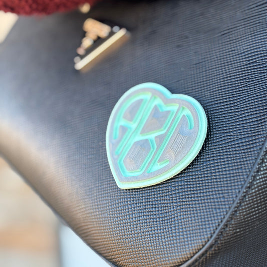 "Monogram Heart" - Custom EVA FOAM Sticker