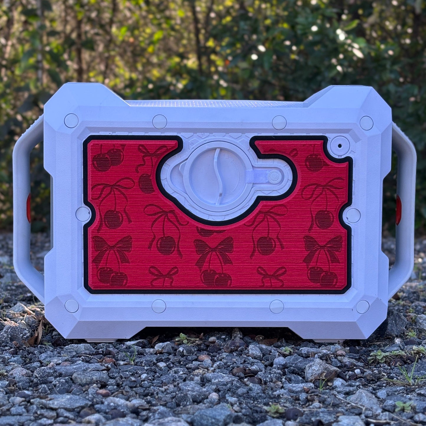 "Cherries and Bows" - Custom Speaker Shell for Turtlebox or Ecoxgear Defender