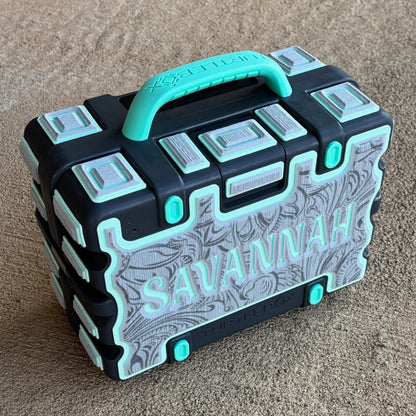 The Seafoam Savannah Bundle | Turtlebox Gen 3 + Custom Shell