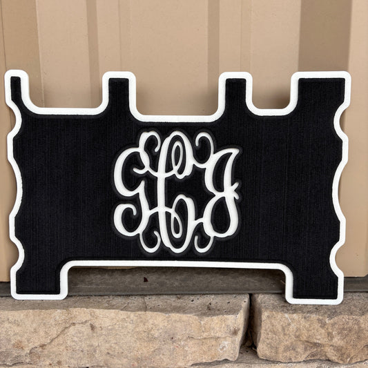 "MONOGRAM" - Custom Speaker Shell for Turtlebox or Ecoxgear Defender