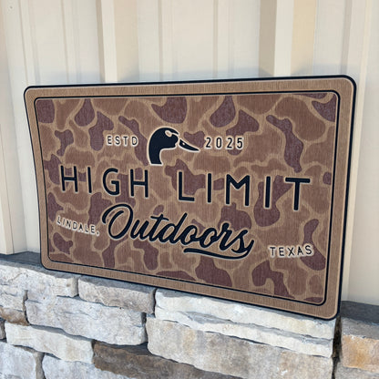 "JETT'S CAMO" - Custom Cooler Topper with YOUR NAME OR LOGO