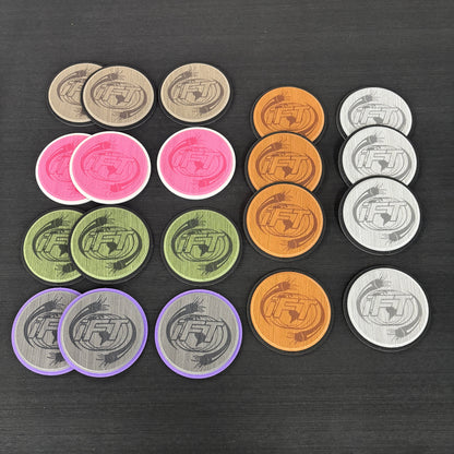 4" COASTERS - Custom EVA Foam Coasters - Multiple Colors!