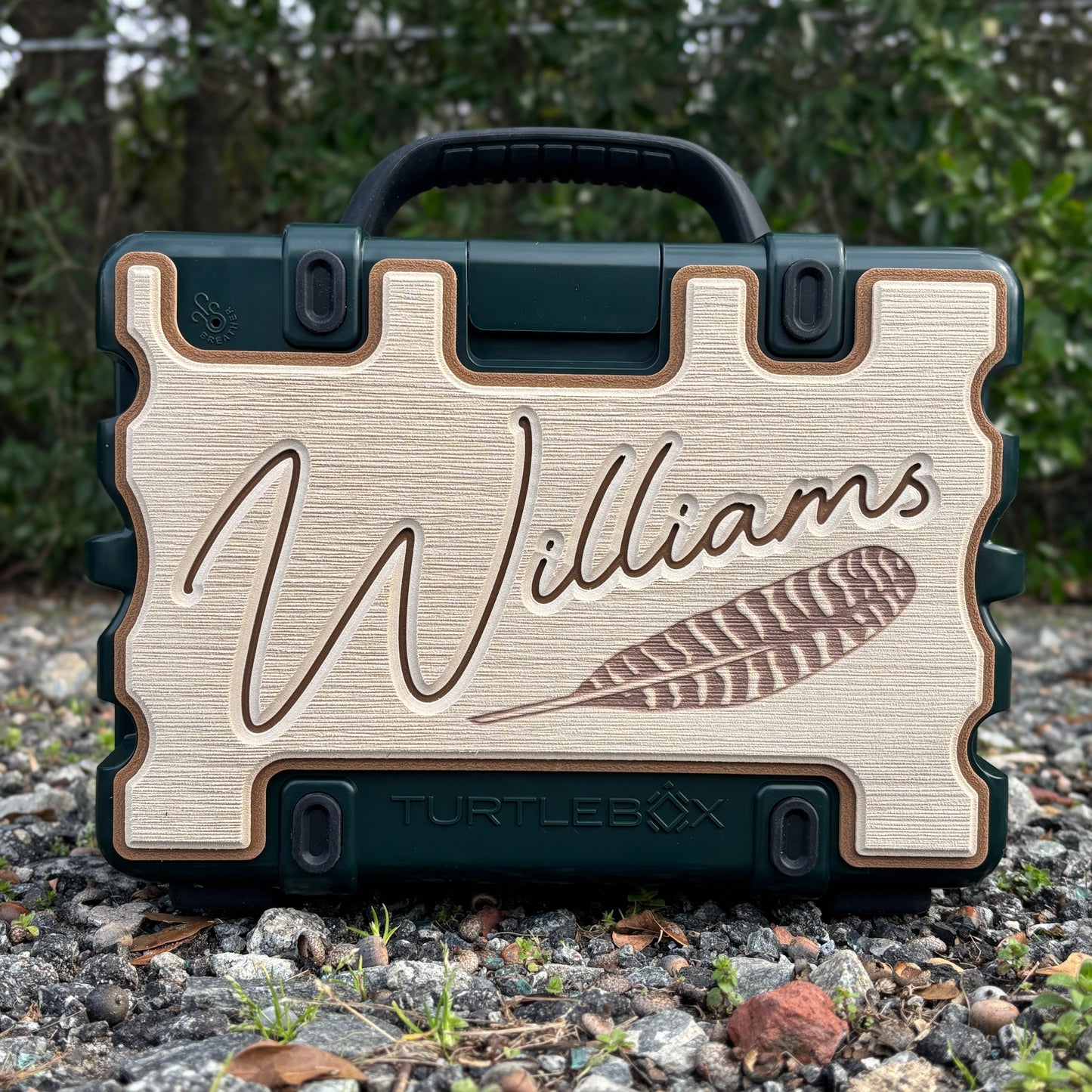 "Turkey Feathers" - Custom Speaker Shell for Turtlebox or Ecoxgear Defender