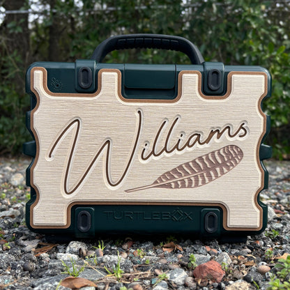 "Turkey Feathers" - Custom Speaker Shell for Turtlebox or Ecoxgear Defender