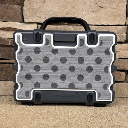 "Polka Dots Lasered" - Custom Speaker Shell for Turtlebox or Ecoxgear Defender