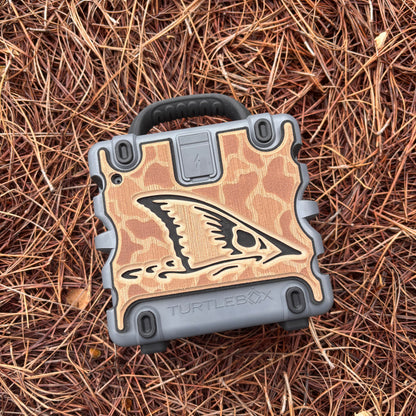 "The Camo Red Fish Tail" - Custom Speaker Shell for Turtlebox or Ecoxgear Defender