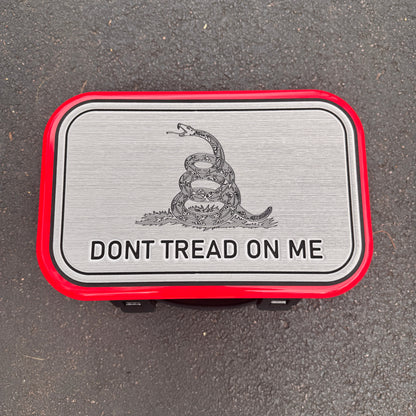 "DON'T TREAD ON ME." - Cooler Topper
