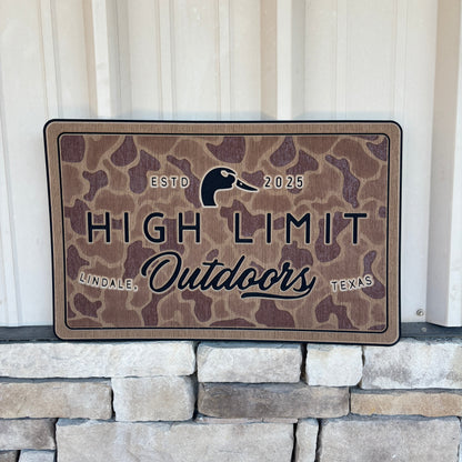 "JETT'S CAMO" - Custom Cooler Topper with YOUR NAME OR LOGO