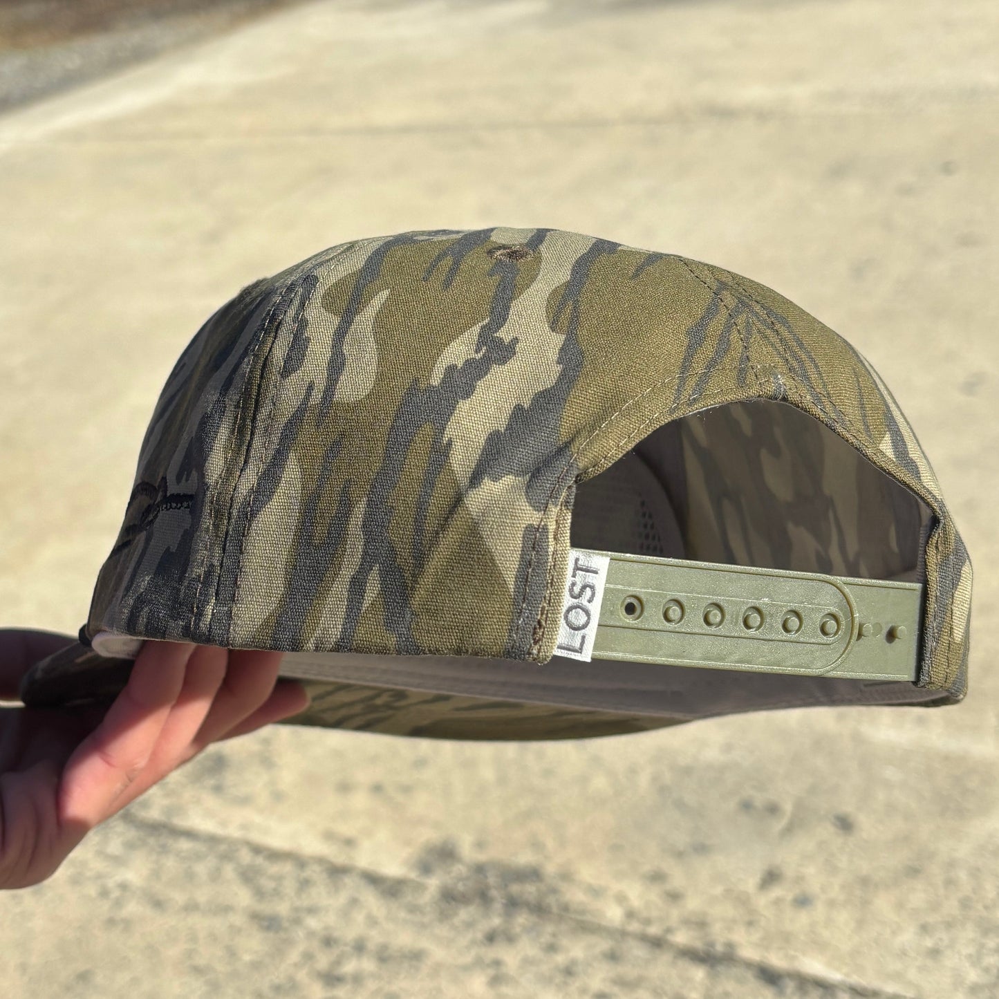 Motion Marine Mossy Oak Bottomland Goat Rope Hat