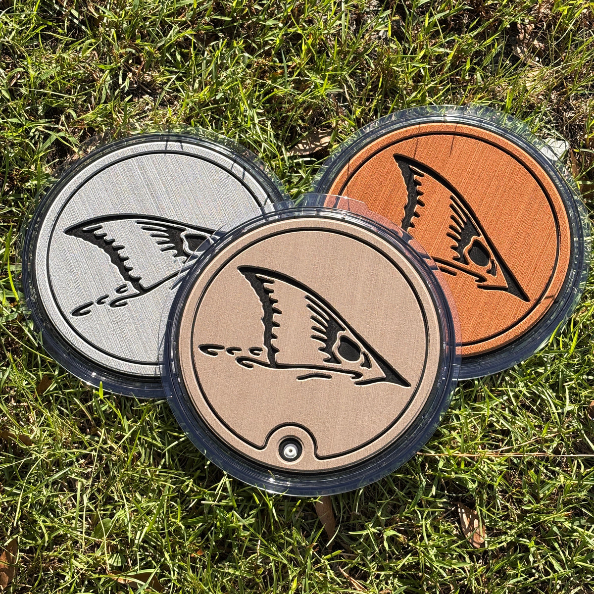 "Red Fish Tail" - YETI®  Loadout Bucket Lid Foam Topper