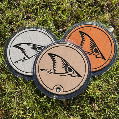 "Red Fish Tail" - YETI®  Loadout Bucket Lid Foam Topper