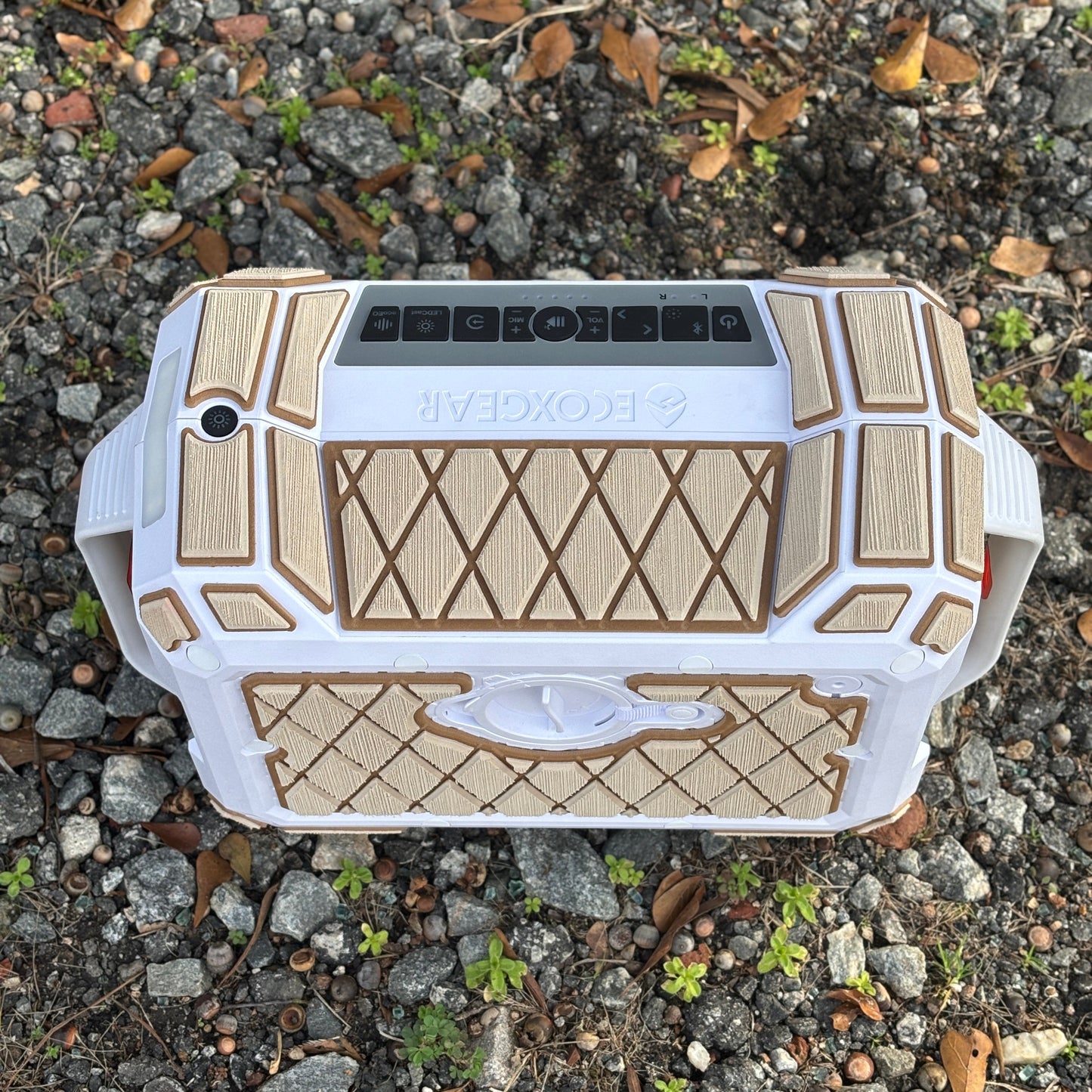 "Diamonds" - Custom EVA Foam Routed Speaker Shell for Ecoxgear Defender
