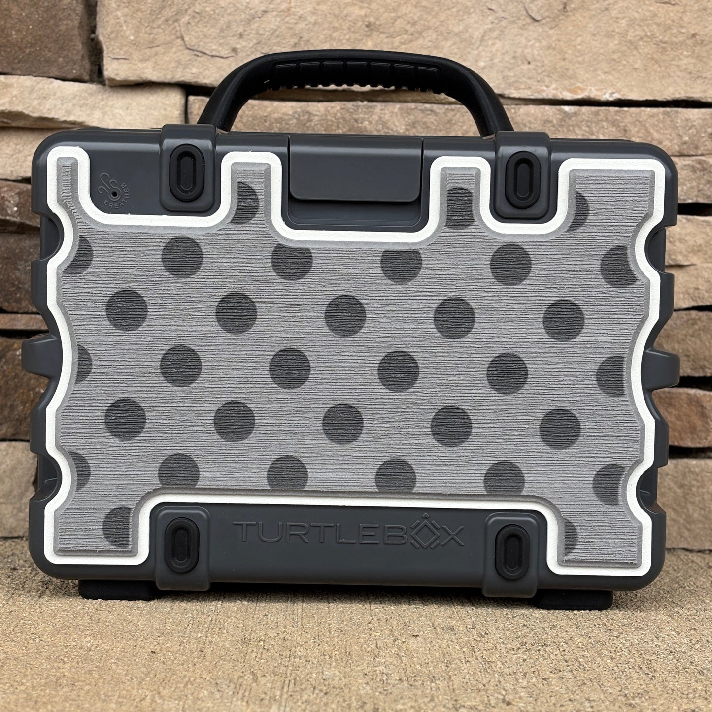 "Polka Dots Lasered" - Custom Speaker Shell for Turtlebox or Ecoxgear Defender