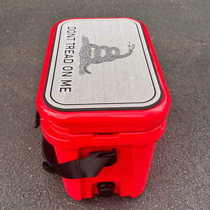 "DON'T TREAD ON ME." - Cooler Topper