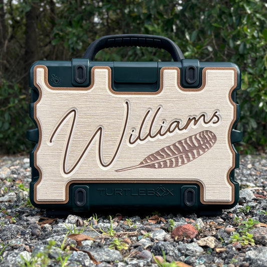 "Turkey Feathers" - Custom Speaker Shell for Turtlebox or Ecoxgear Defender