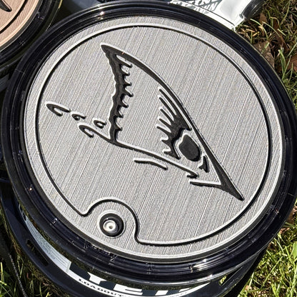 "Red Fish Tail" - YETI®  Loadout Bucket Lid Foam Topper