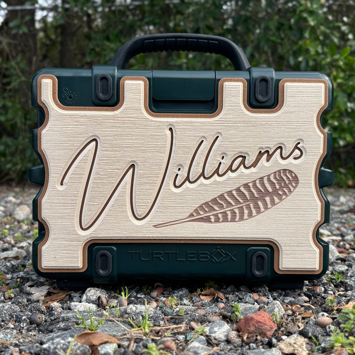 "Turkey Feathers" - Custom Speaker Shell for Turtlebox or Ecoxgear Defender