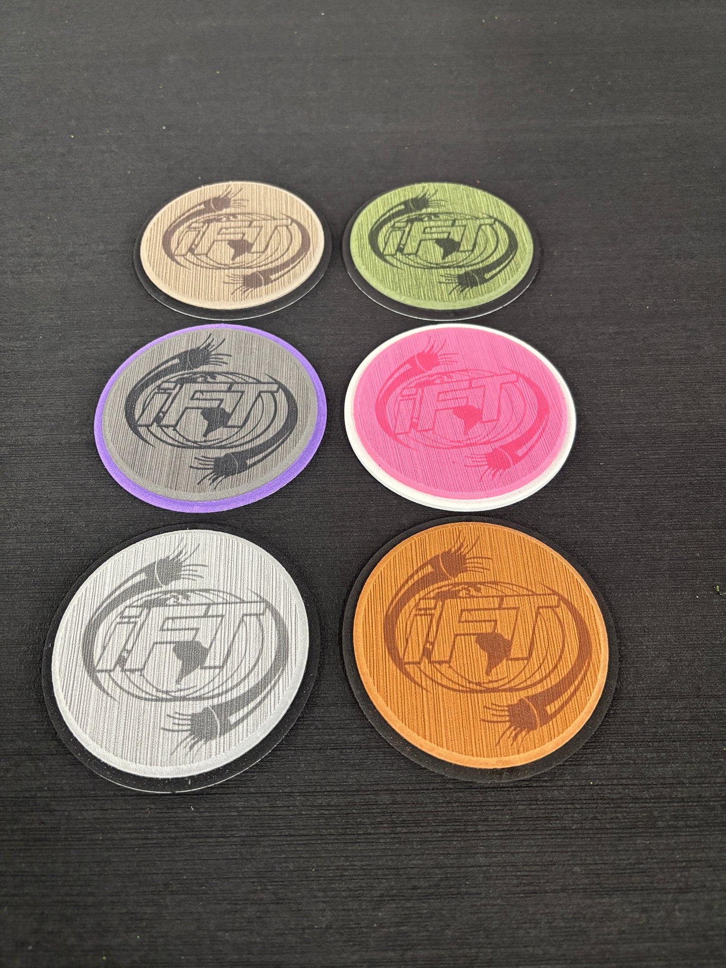 4" COASTERS - Custom EVA Foam Coasters - Multiple Colors!