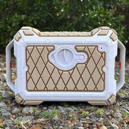 "Diamonds" - Custom EVA Foam Routed Speaker Shell for Ecoxgear Defender