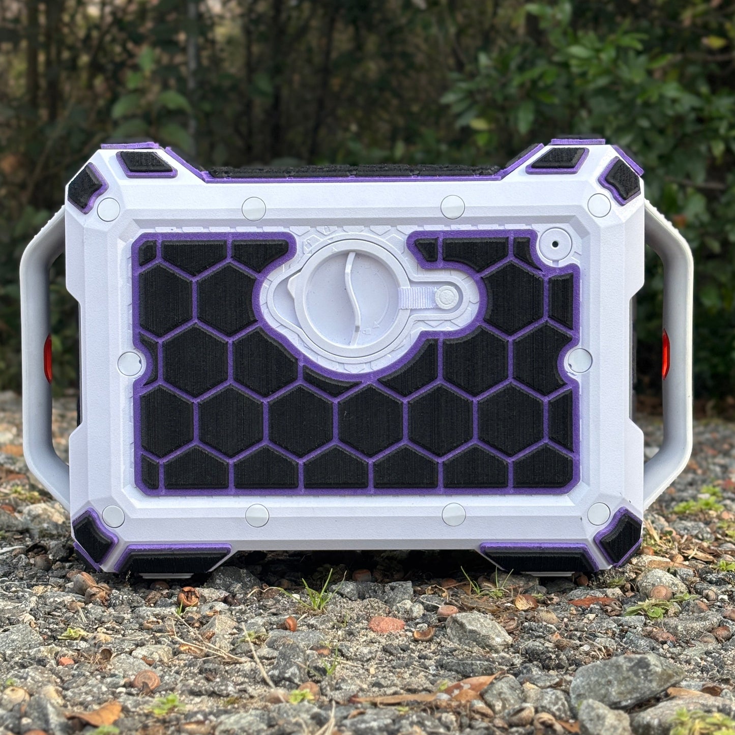 "Hexagons" - Custom EVA Foam Routed Speaker Shell for Ecoxgear Defender