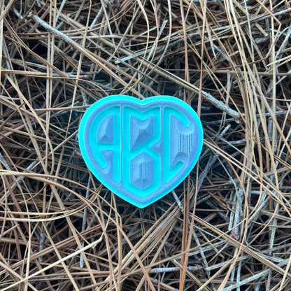 "Monogram Heart" - Custom EVA FOAM Sticker