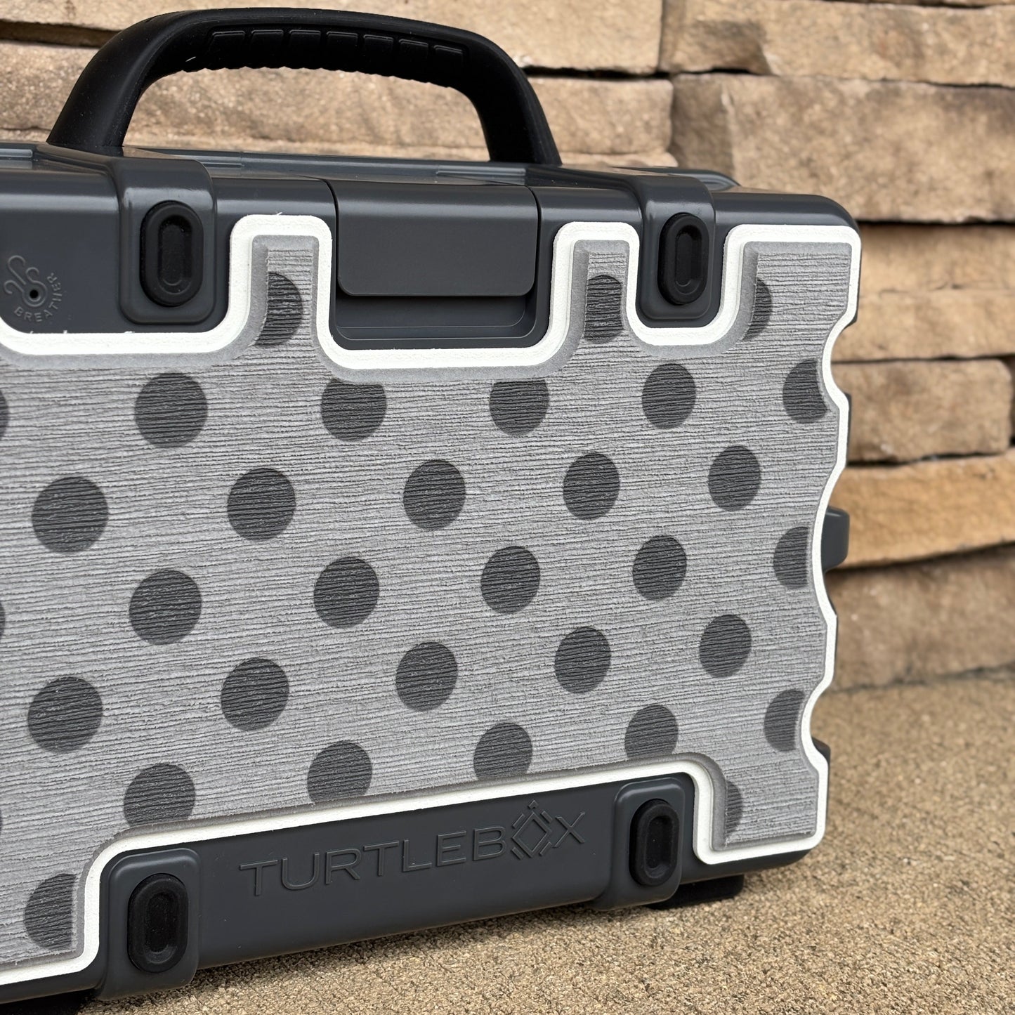 "Polka Dots Lasered" - Custom Speaker Shell for Turtlebox or Ecoxgear Defender