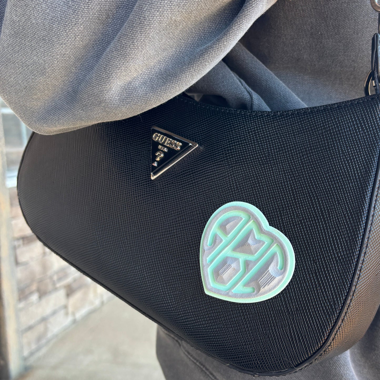 "Monogram Heart" - Custom EVA FOAM Sticker