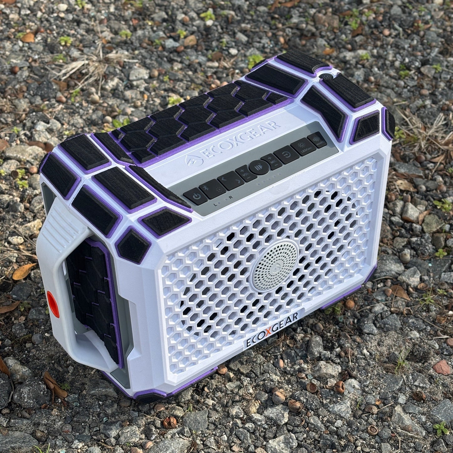 "Hexagons" - Custom EVA Foam Routed Speaker Shell for Ecoxgear Defender