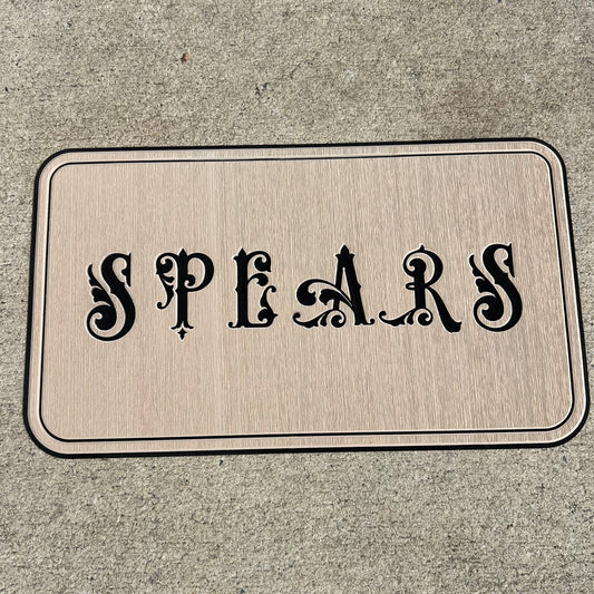 "Nombre" - Custom Cooler Topper with YOUR NAME