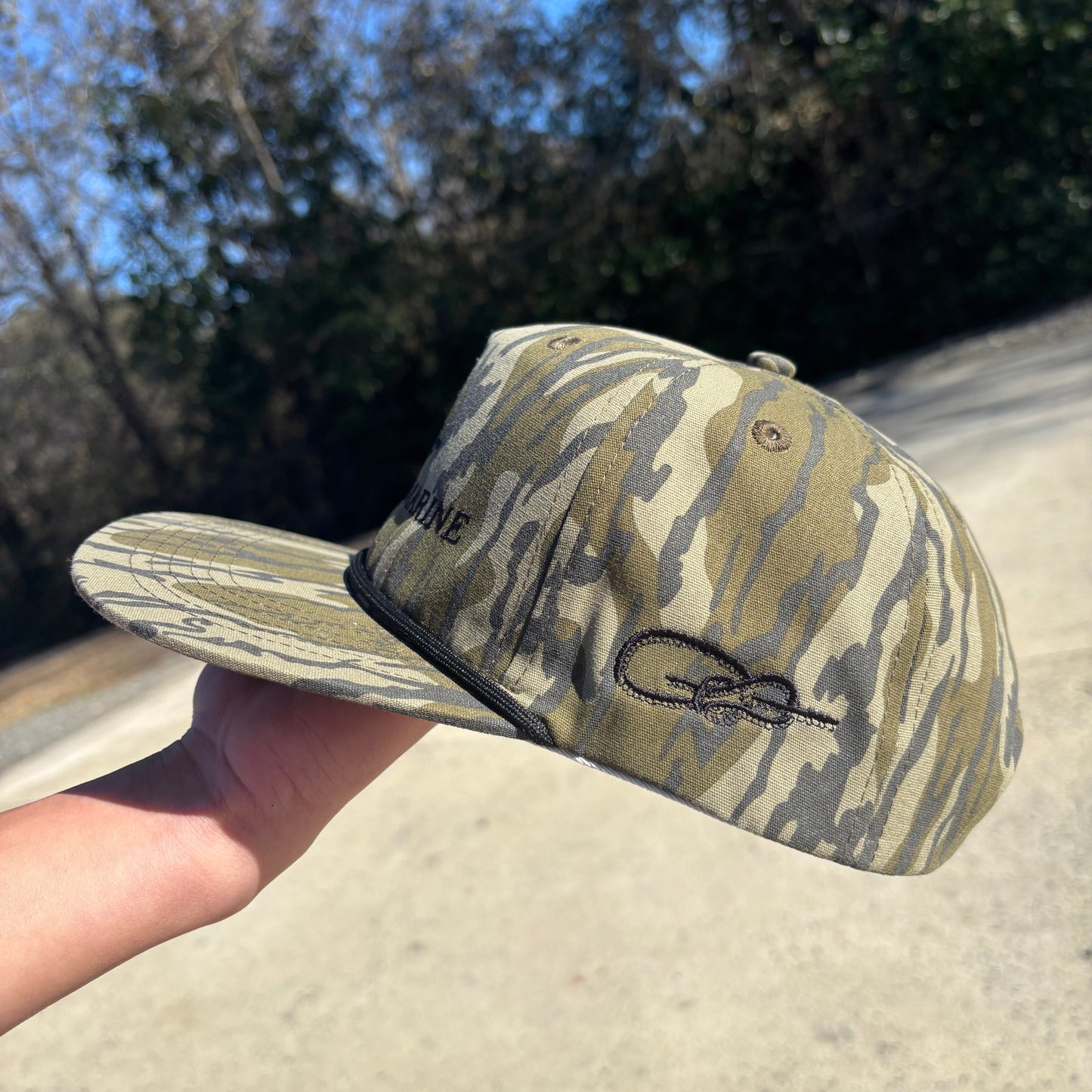 Motion Marine Mossy Oak Bottomland Goat Rope Hat