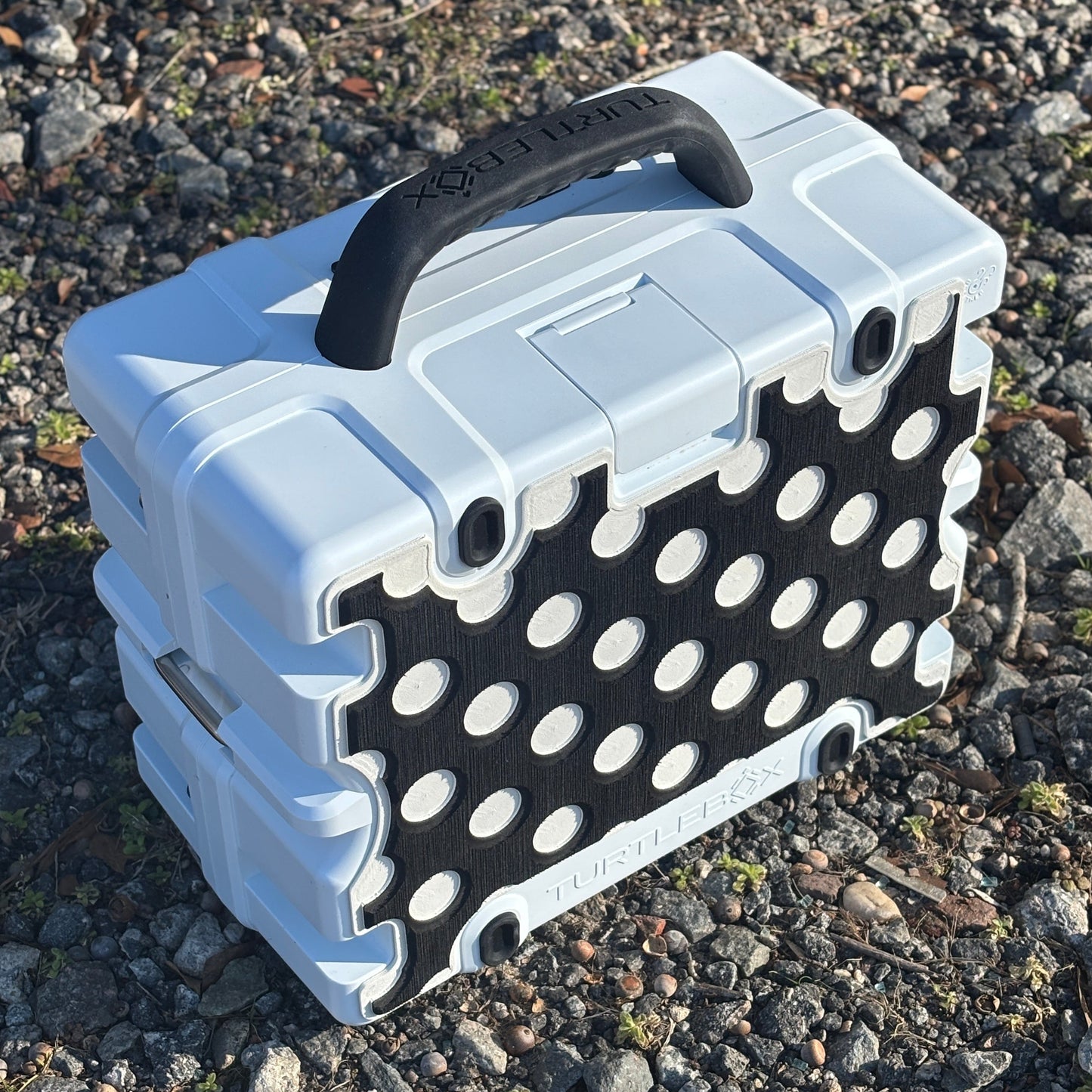 "Polka Dots Routed" - Custom Speaker Shell for Turtlebox or Ecoxgear Defender