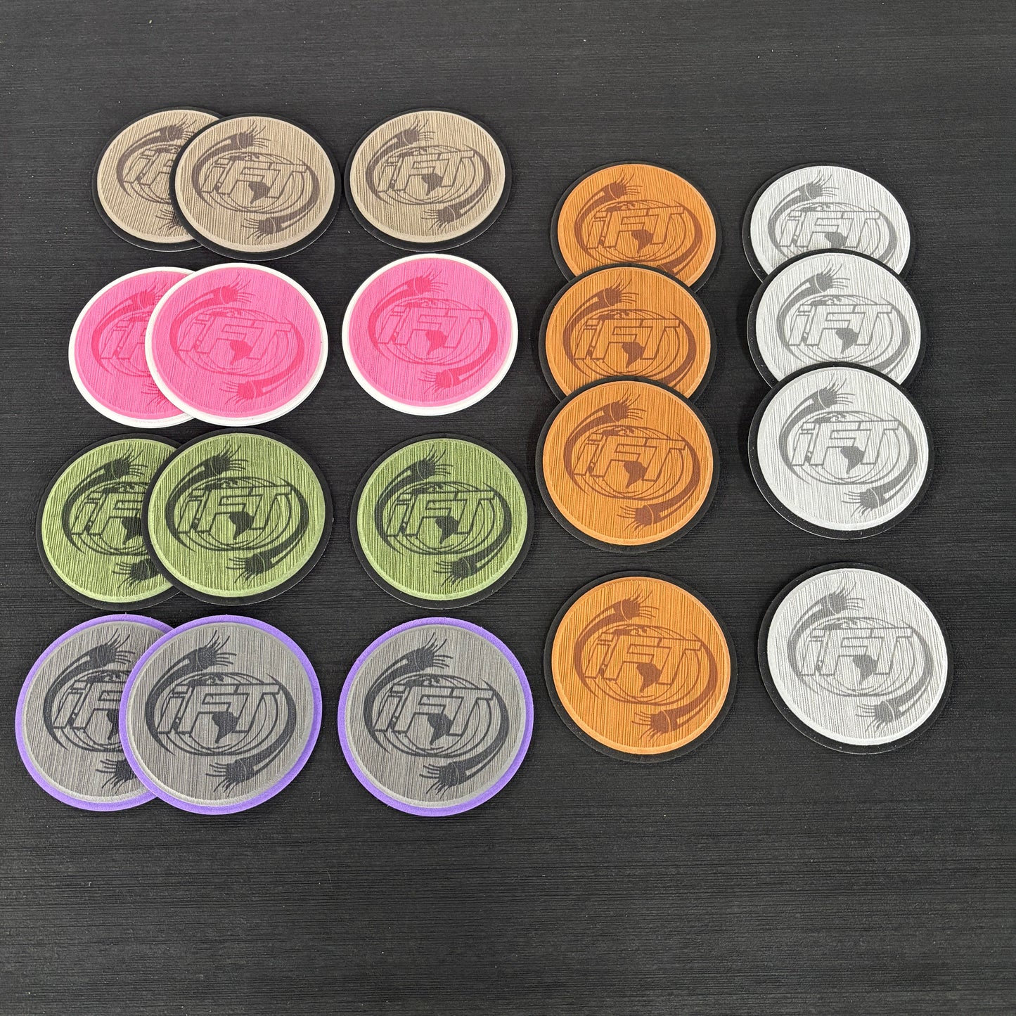 4" COASTERS - Custom EVA Foam Coasters - Multiple Colors!