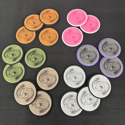 4" COASTERS - Custom EVA Foam Coasters - Multiple Colors!