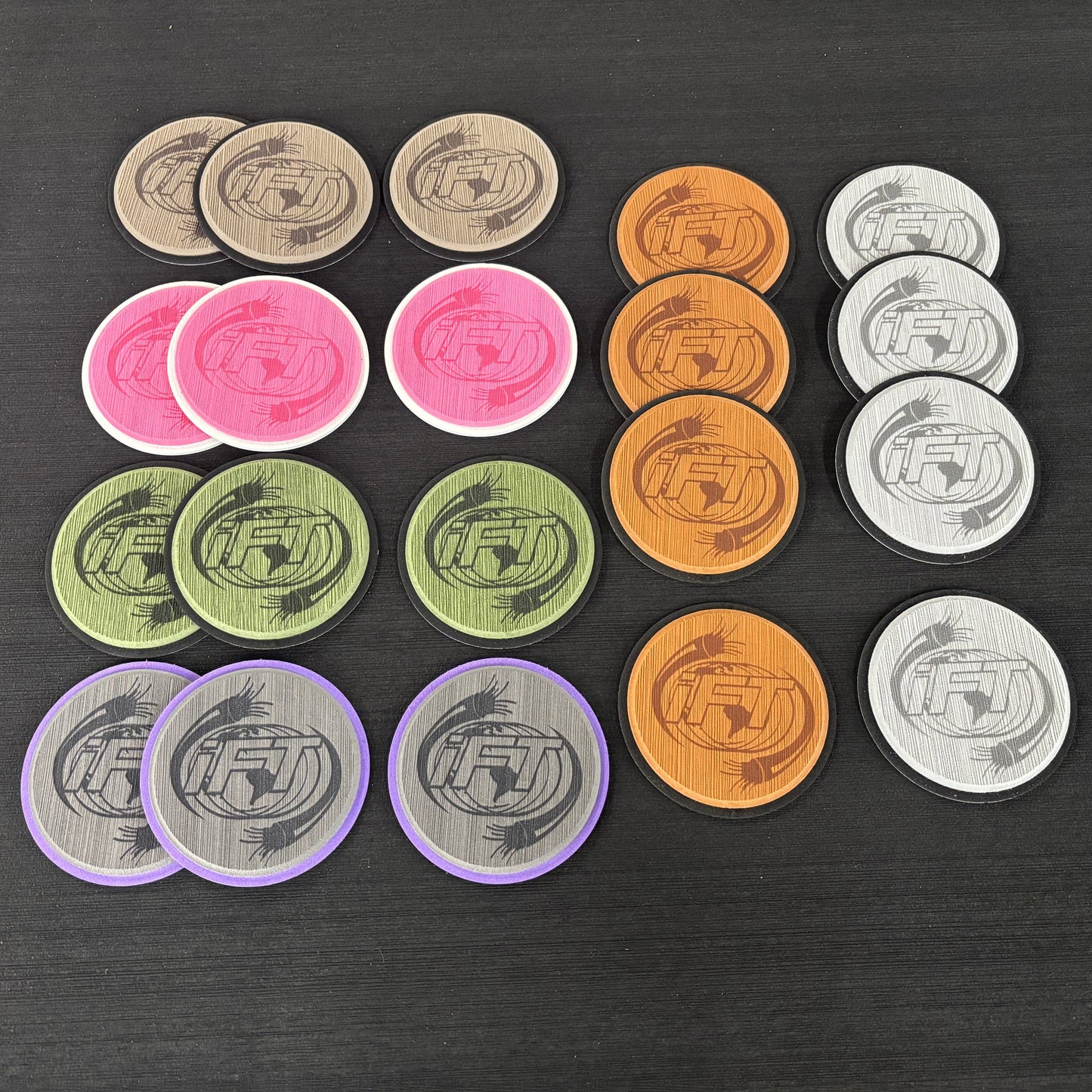 4" COASTERS - Custom EVA Foam Coasters - Multiple Colors!