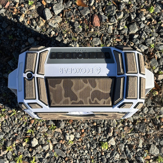"Jett's Camo" - Custom EVA Foam Routed Speaker Shell for Ecoxgear Defender