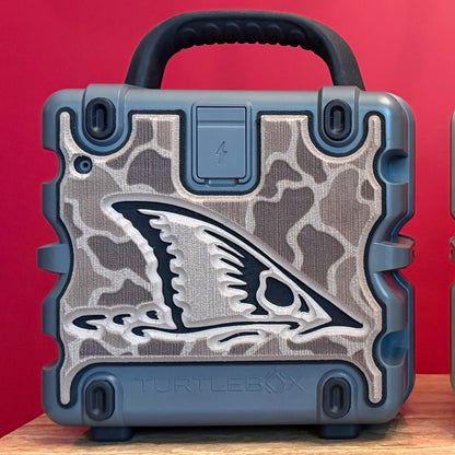 "The Camo Red Fish Tail" - Custom Speaker Shell for Turtlebox or Ecoxgear Defender