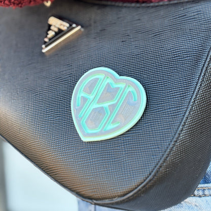 "Monogram Heart" - Custom EVA FOAM Sticker