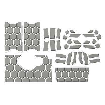 "Hexagons" - Custom EVA Foam Routed Speaker Shell for Ecoxgear Defender