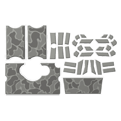 "Jett's Camo" - Custom EVA Foam Routed Speaker Shell for Ecoxgear Defender