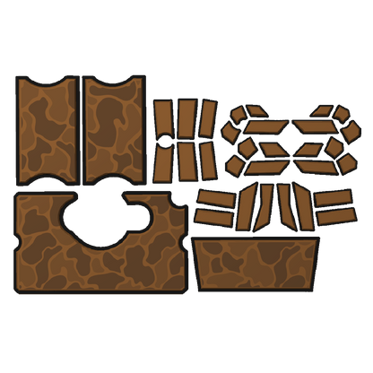 "Jett's Camo" - Custom EVA Foam Routed Speaker Shell for Ecoxgear Defender