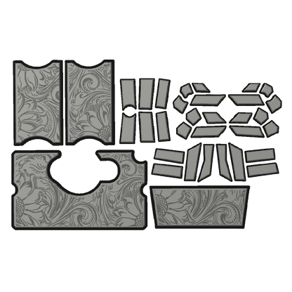 "OUTLAW" - Custom EVA Foam Routed Speaker Shell for Ecoxgear Defender