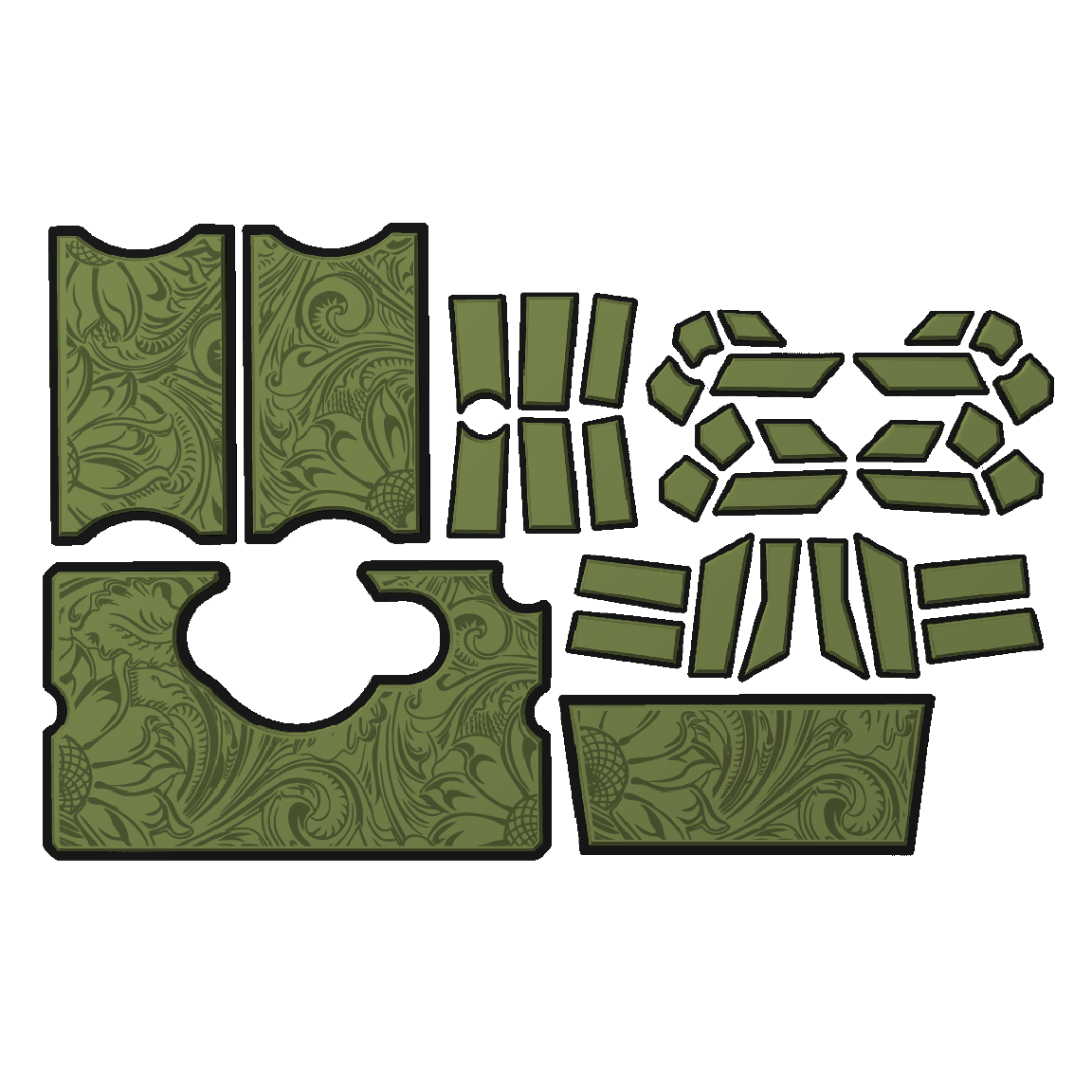 "OUTLAW" - Custom EVA Foam Routed Speaker Shell for Ecoxgear Defender